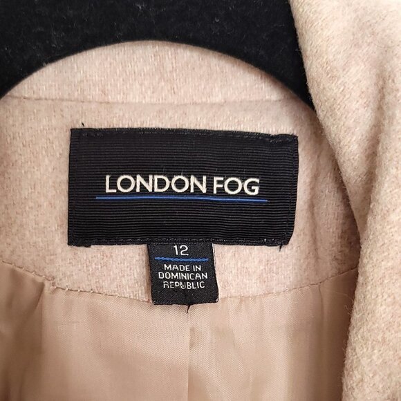London fog Plaid Wool Blend Coat - Picture 6 of 8